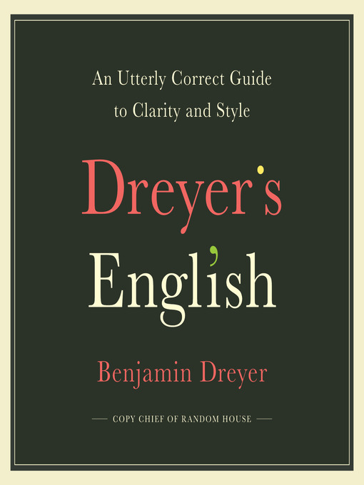 Title details for Dreyer's English by Benjamin Dreyer - Wait list